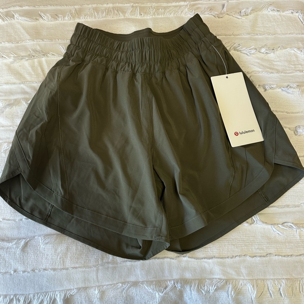 Lululemon Athletica Dark Green Women's Athletic Shorts